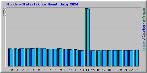 Stunden-Statistik im Monat July 2024